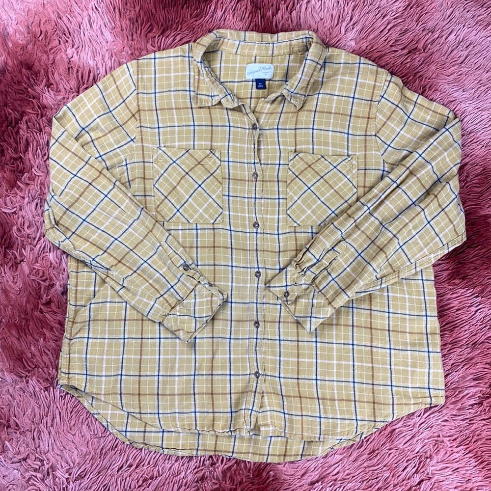 MUSTARD YELLOW FLANNEL